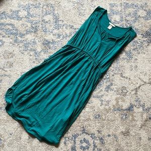 H&M teal maternity sundress